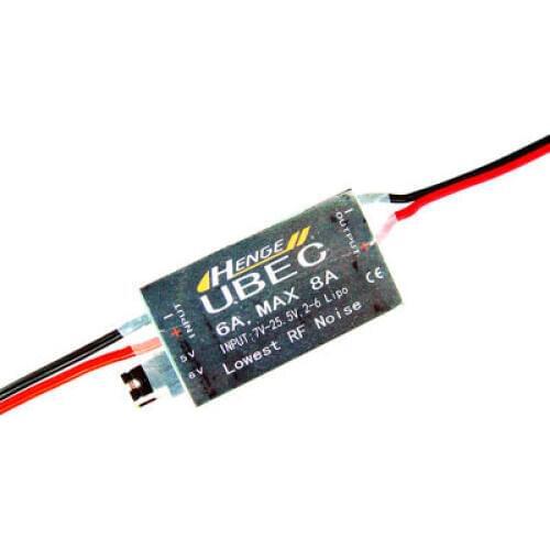 HENGE output :5v/6v 6A/8A ,2-6S LIPO/ 6-16 cell Ni-Mh Input Switch Mode UBEC BEC