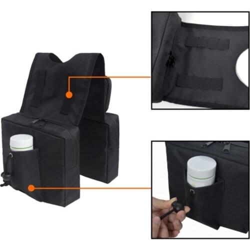 High Quality Motorbike Cycling Saddle Bag Motorcycle Rear Back Pack Saddlebags Equine Back Pack Canvas Luggage Vintage Bag