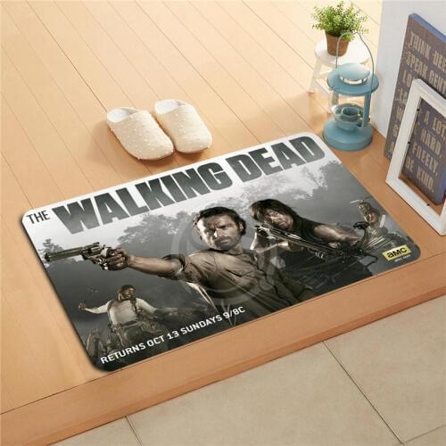 WU&81 Custom the walking dead 001 season Doormat Home Decor Door mat Floor Mat Bath Mats 50x80cm P-F718kh-g81