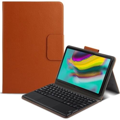 Protective PU Leather Cover Smart Case Keyboard For Samsung Galaxy Tab S5E SM-T720 T725 10.5 Tablet PC Bluetooth keyboard +film