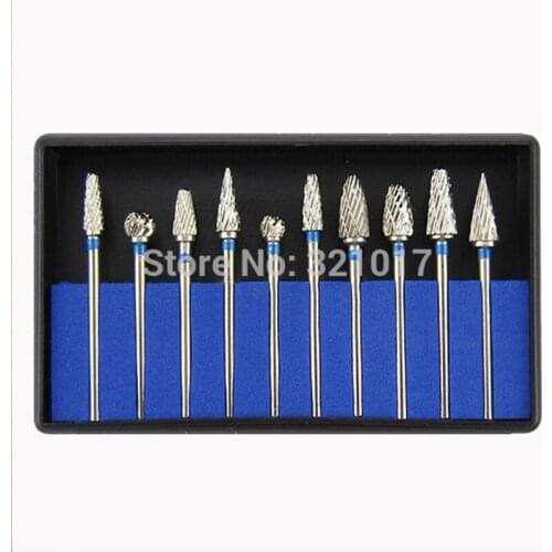1 Box Dental Tungsten Steel Nitrate Carbide Burs Drills 2.35mm Dental Burs Free Shipping