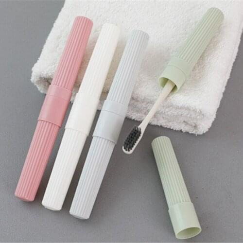 New Non-slip Tooth Brushes Protector Toothbrush Tube Cover Case 1pc Dustproof Wheat Straw Portable Travel Toothbrush Box cover