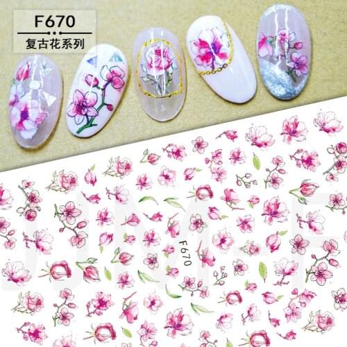 1pc New Japan Nail Stickers 3D Butterfly Snowman Flower Full Cover Nail Wraps Stickers for Manicure Pregnant Women Available