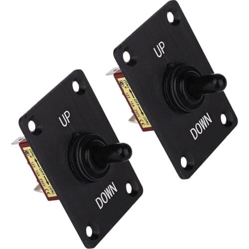 2pcs Boat 3 Pin Up Down On/Off/On Momentary Toggle Switch Panel 12V 15A