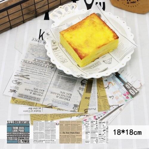 25Pcs/Lot Wax Paper Food Grade Grease Paper Food Wrappers Wrapping Paper For Bread Sandwich Burger Fries Oilpaper Baking Tools