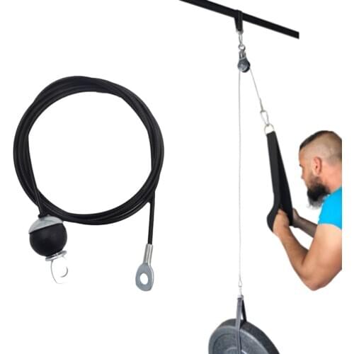 5mm Fitness DIY Pulley Cable System Arm Back Training Equipment Accessories