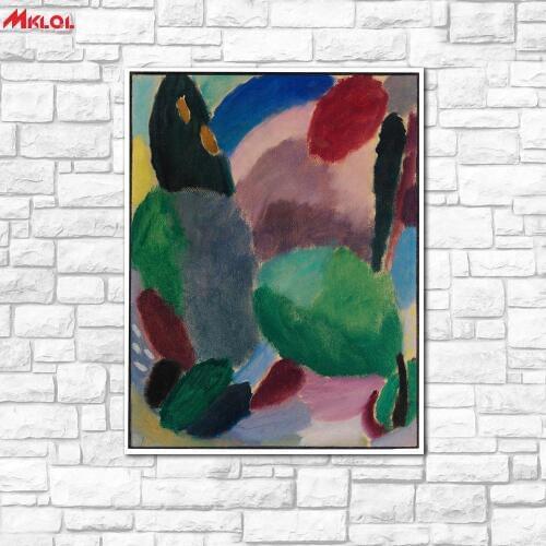 ALEXEJ VON JAWLENSKY-Variation-Jubilance Painting For Living Room Home Decoration Oil Painting On Canvas Wall Painting no fram