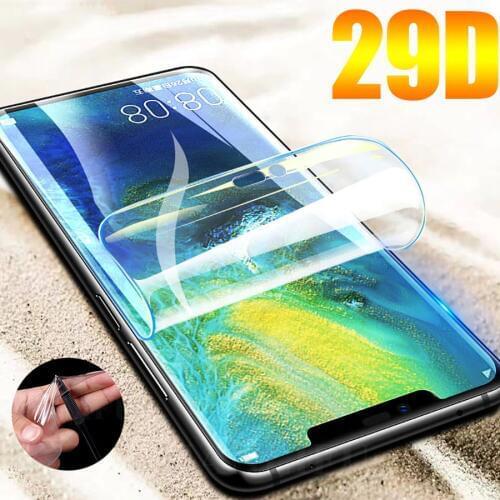 29D Screen Protector Hydrogel Film for Huawei Y9 Y5 Y7 2019 Y7 2018 Protective Film on Huawei Y6 Prime Y7 Y6 2019 Film Not Glass