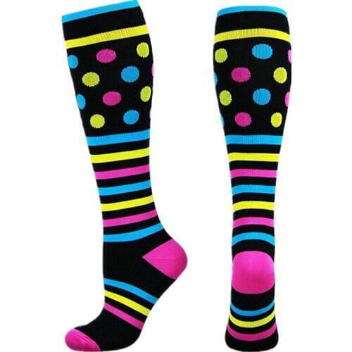 Men Women Golf Stockings Compression Socks Fit Crossfit Compression Running Varicose Veins Nurse Flight Travel Socks