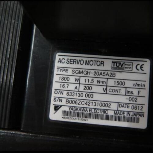Used Tested Working SGMGH-20A5A2B AC SERVO MOTOR