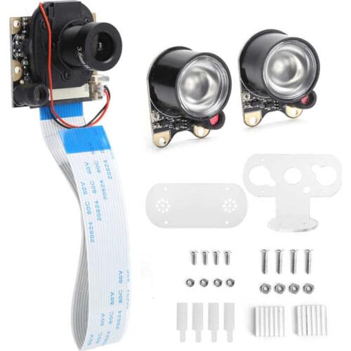 Camera 5MP HD Module IR-CUT Automatic Switching with Infrared Light for Raspberry Pi