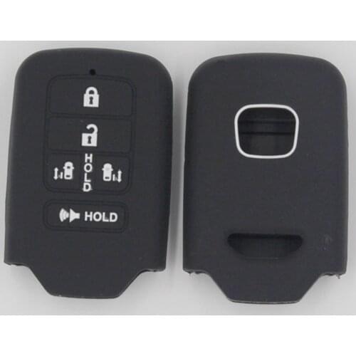 KAPU 5 buttons Silicone Car Key Case Cover Protector Shell Skin For Honda Odyssey Pilot 2005 2006 2007 2008 2009 2010
