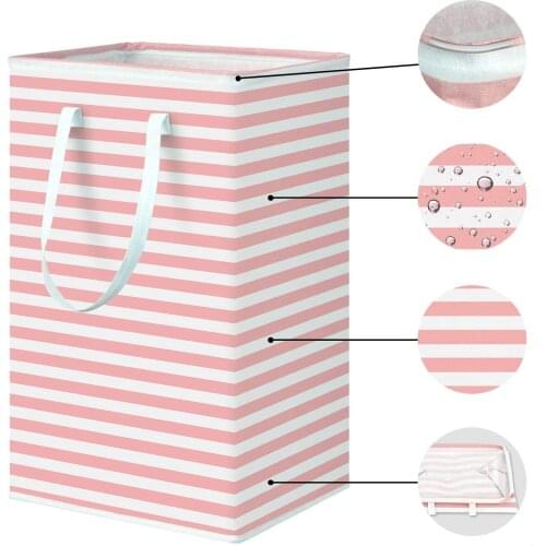 Clothes storage Basket with Extended handle for Storage basket 75L Laundry basket Large Toys in Bedroom Foldable Hamper