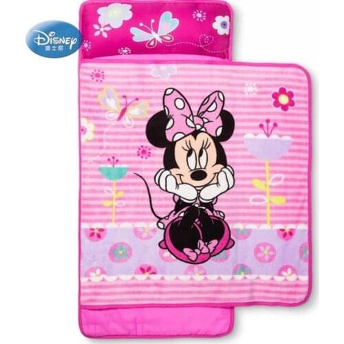 Disney Frozen Elsa Anna Princesses Rolled Nap Mat with Soft Throw Blanket and Pillow for Toddler Baby Girls Kids Birthday Gift