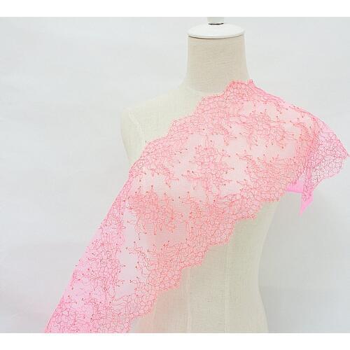 Eyelash LACE 3meters/lot 22cm Width LACE White Fashion High Quality Trimming,chantilly lace fabric Handmade DIY X113