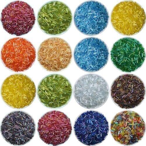 Hot Sale Tube Bead 2x6mm 500pcs/bag Bugles Glass Seed Beads Wholesale Jewelry Making Hand Made Sewing Accessories