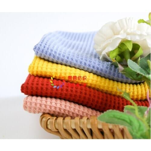 Fashion Waffle Knit Thick WINTER Fabrics 100% cotton Free postage for wholesale clothing fabrics in autumn and winter