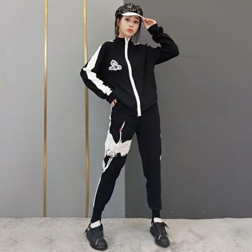 2019 Spring New Fashion Knitting Sweater and Pants Women Set Young Girl Pattern and Tassel Pullovers Casual