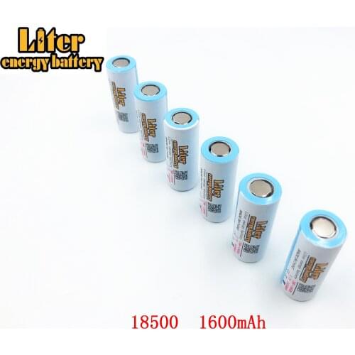 Original Liter energy battery ICR 18500 Battery 3.7V 1600mAh li-ion Rechargeable Battery protective storage box