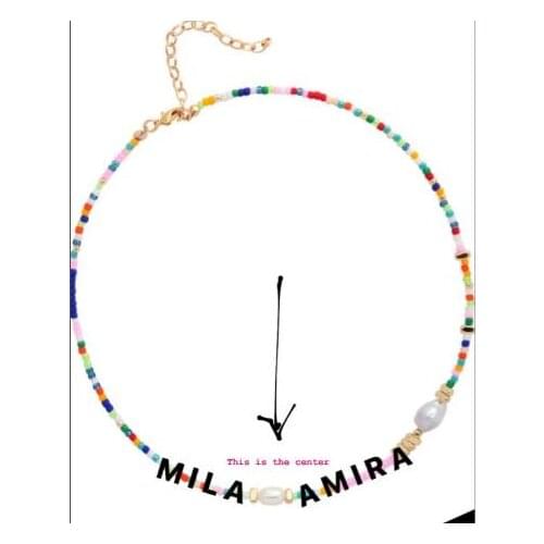 Valerie Angel customized name necklace