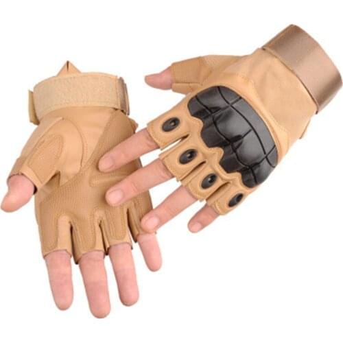 Half finger Gloves Unisex Tactical Winter Thermal Warm Cycling Bicycle Bike Ski Outdoor Camping Hiking Motorcycle Leather