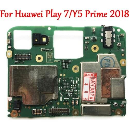 Tested Work Original Unlock Motherboard For Huawei Honor Play 7 DUA-AL00/Y5 Prime 2018 DRA-LX2 Logic Circuit Electronic Chips