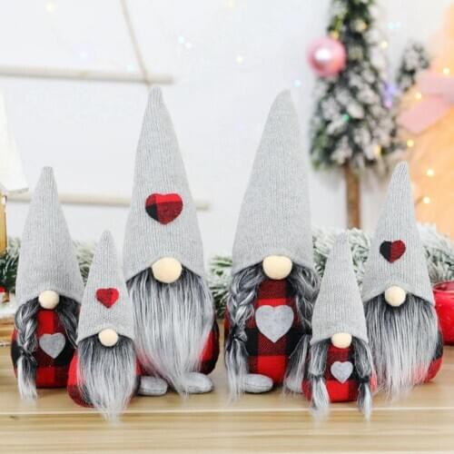 Christmas Gnome Santa Plush Hanging Doll Xmas Tree Pendant Party Home Ornament