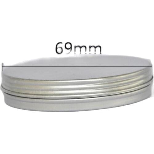 30g silver aluminum jar pot tin bottle for hand cream face gel moisturizer eye shadow powder case wax skin care cosmetic packing