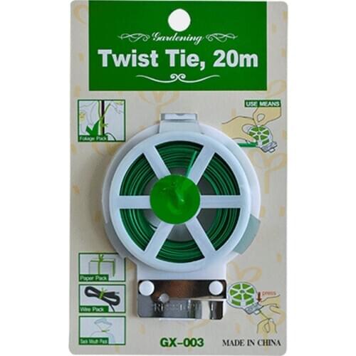 High Quality Wholesale 2020 New Product Moq In Stock 2000 Pcs Plastic Wire Plant Twist Tie For Sale