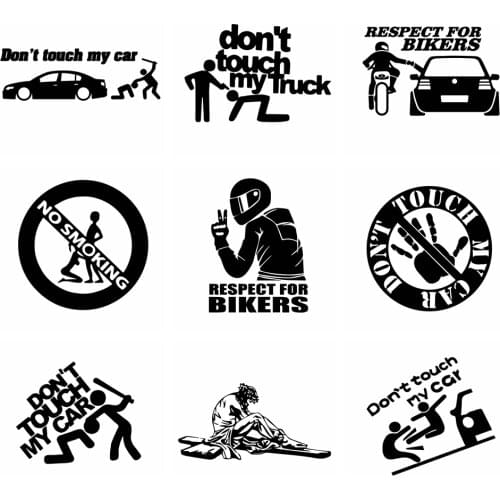 Interesting car stickers Don't Touch My Sticker and decals Funny car Vinyl For Auto Door Decals Body car Accessories decoration