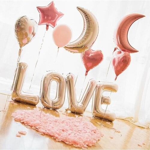 1Set 32inch LOVE Letter Foil Balloon Standing Ballon Anniversary Wedding Decoration Valentines Globos Birthday Party Decorations