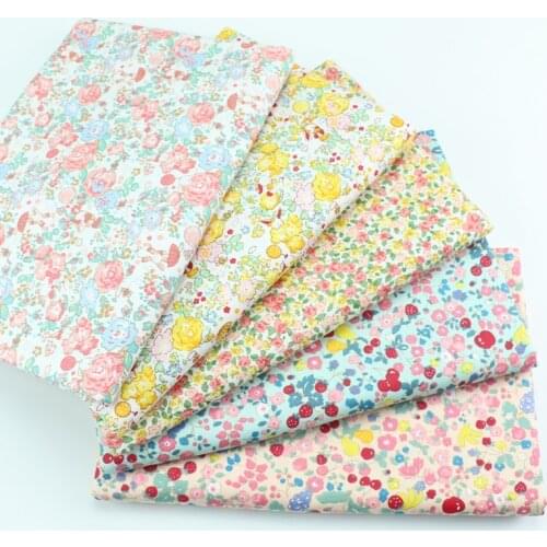 160cm*50cm floral fruit cotton fabric DIY bedding apparel dress patchwork fabric kids handwork cotton cloth tecido