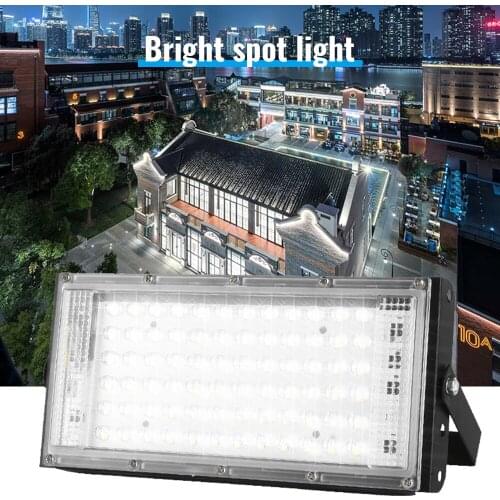 2pcs/lot 50W Led Flood Light AC 220V 230V 240V Outdoor Floodlight Spotlight IP65 Waterproof LED Street Lamp Landscape Lighting