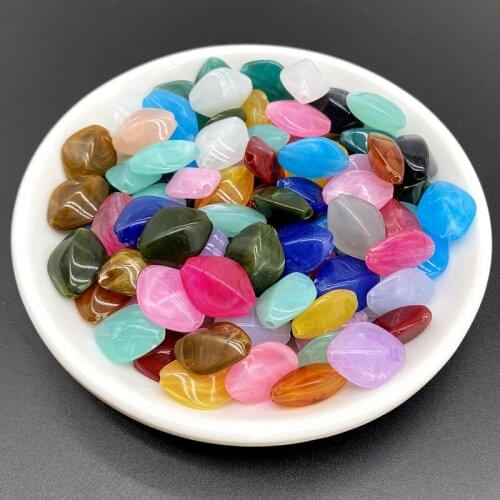 20pcs/lot 13x16mm Imitation Natural Stone Clouds Effect Acrylic Beads For Jewelry Makeing Bracelet necklace DIY Accessory #Ro02