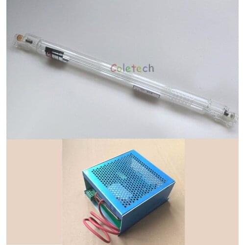 40W CO2 Laser Tube 80cm + Power Supply AC220V Engraver Cutter