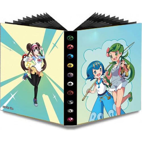 240Pcs Cartoon Holder Album Toys Pokemon Game Cards Album Book Collections Binder Folder Top Loaded List Toys Gift for children