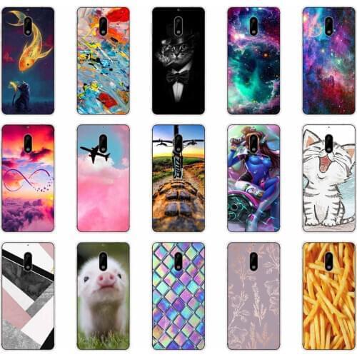 Phone Case For Nokia 6 2017 TA-1021 Silicone Cover Protective TPU Case For Nokia 6 nokia6 2017 Back Bumper Coque Case