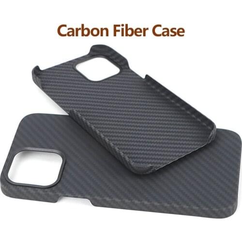 Real Carbon Fiber Case for iPhone 12 Pro Max Ultra-Thin Aramid Fiber Phone Back Cover for iPhone 11 12 Mini