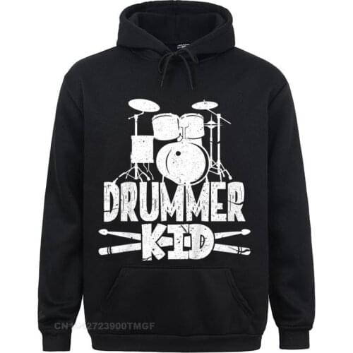 Drummer Kid Funny Drum Set Drummer Boy Oversized Hoodie Cheap Group Sweatshirts Long Sleeve Hoodies for Men Sportswears