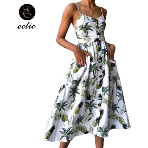 ECTIC Summer Polka Dot Dresses