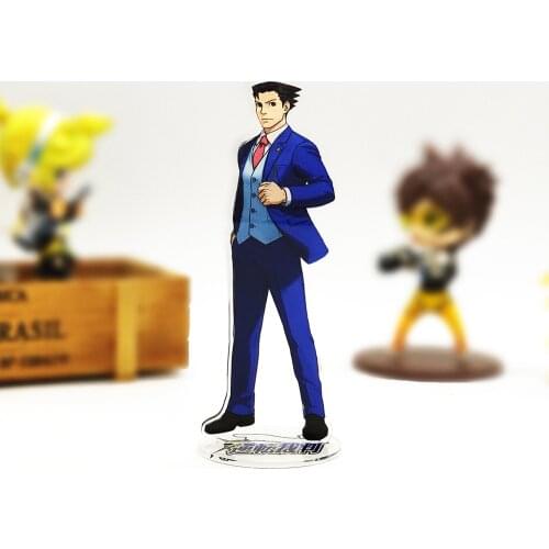 Gyakuten Saiban Phoenix Wright Naruhodo Ryuichi acrylic stand figure model plate holder cake topper anime