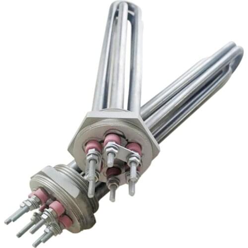 Stainless steel flange electric heating tube heat transfer oil heating tube boiler / water tank heater 220v/3kw380v/6kw