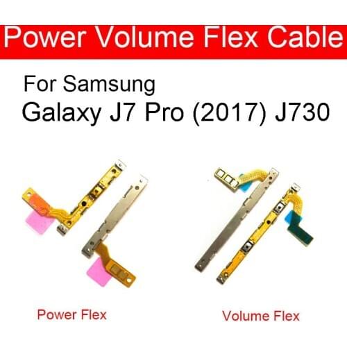 Down And Up Volume & Power Flex Cable For Samsung Galaxy J7 Pro 2017 J730 On/off Power Flex Cable Audio Control Button Repair
