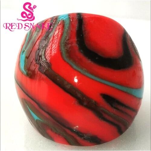 RED SNAKE Brand Fashion Ring Handmade Murano Glass Multifarious Rings RSMG0000#344