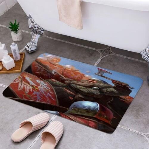 Dwarf Berserker 3D Print Doormats Rectangle Non-Slip DoorMat Bedroom Kitchen Entrance Print Door rugs Dropshipping