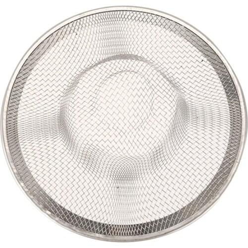 Kitchen Basket Drain Garbage Stopper Metal Mesh Sink Strainer