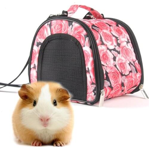 Small Mini Pet Bag Outdoor Carrier Travel Bag Tote Reversible Foldable For Hamster Guinea Pig Hedgehog Squirrel Parrot