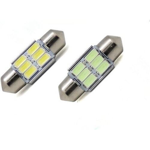New product -31MM LED bright 5630-6SMD reading lamp 36/39 double tip with decoding car dome light