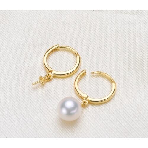 Wholesale Hot Cheap Earrings Mountings Accessories Findings Jewelry Settings Parts for Pearls Beads Stones Agate Coral Crystal