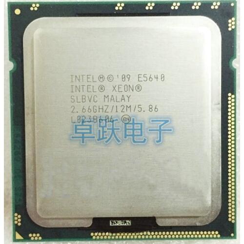 Intel Xeon E5640 CPU processor /2.66GHz /LGA1366/12MB /L3 Cache/Quad-Core/ server CPU sell E5645 CPU
